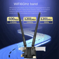 Antenna Wifi6e 3000Mbps 2.4G 5G 6Ghz Bluetooth 5.2 USB3.0 Tri-Band Wireless LAN Adapter Wifi Receiver For Desktopcomputer Laptop