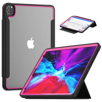 For iPad Pro 12.9 Case Cover with Pencil Holder Case Funda For iPad Pro 12.9 2018 2020 Shockproof Case Auto Sleep Wake Cover