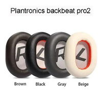 2Pcs Replaceable Earpads Ear Pad Cushion for Plantronics BackBeat PRO 2 Over Ear Wireless Headphones Earpad Headband Protector