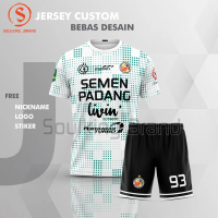 Baju Bola Semen Padang Fc 2023 Third Liga 2 Indonesia Free Custom Nama Warna Putih Jersey Sport