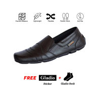 Sepatu Pria Slip On Bahan Kulit Gladio CBL