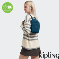 Kipling 石青翡翠綠休閒小後背包-NEW DELIA COMPACT
