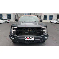 Suitable for 12-21 Ford Ranger to 2021 F150 Raptor style Body kit include front bumper grille hood fenders auto lamps eyebrows