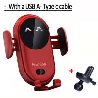 Wireless Charger Car Mount for Air Vent Mount Car Phone Holder Rotating Intelligent Infrared Fast Wi