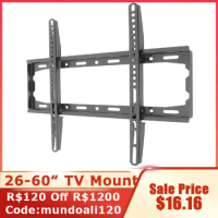 Universal 45KG TV Wall Mount Bracket Fixed Flat Panel TV Frame for 26-60 Inch LCD LED Monitor Flat Panel for Home TV Install