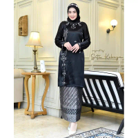 Baju Kurung Tafeta Bridal Payet Bawahan Songket - Setelan Baju Kurung Malaysia - Kebaya Wisuda - Keb