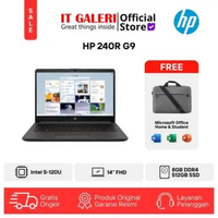 [TKDN] HP 240R G9 | B98GZPC | Intel Core 5-120U | RAM 8GB | SSD 512GB | Layar 14"Inch FHD IPS | Wind