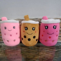 BONEKA BOBA LED KEDIP BUBBLE MILK TEA 35 CM
