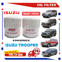 S2U Penapis Minyak Hitam Kereta Oil Filter Isuzu Trooper O-6737 8-94430983-0 8-94360426-0 8-9704970