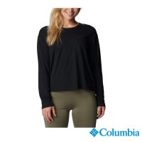 【Columbia 哥倫比亞 官方旗艦】女款-Boundless Trek™快排長袖上衣黑色(UAR08490BK/HF)