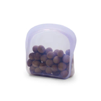 【OTB】3D鉑金矽膠保鮮袋800ml 木槿紫(副食品儲存袋 料理袋 可隔水加熱 可機洗)