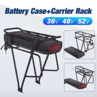 48V Ebike battery case 36V 52V Electric bike battery box Double Layer luggage rack Shanshan Plastic