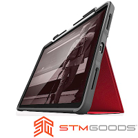 澳洲 STM Dux Plus iPad Pro 11 吋專用軍規防摔平板保護殼 - 紅