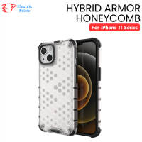 Case iPhone 11 Pro Max Soft Silicone Honeycomb Transparent