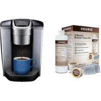 Keurig K-Elite Coffee Maker, Includes Descaling Solution, Water Cartridges &amp; Rinse Pods
