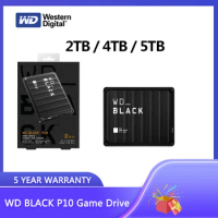 Western Digital WD Black P10 Game Drive 2TB 4TB 5TB Portable 2.5" Mobile External Hard Drive HDD For PS4, PS5, Xbox One, PC, Ma