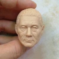 1/6 Kitano Takeshi Unpainted Head Practice Tools for 12''Bodies Figures