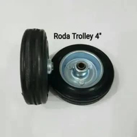 Roda Troli Only 4 Inch Roda Karet Only