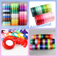 Pita Satin Kualitas Premium 2cm (3/4 inchi) Per Roll / Ribbon Satin Pita Kado import murah Per Roll