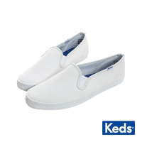 Keds CHAMPION SLIP ON 經典皮革休閒小白鞋 9191W110018