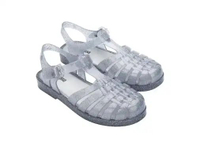Melissa Possession Shiny Ad - Sandal Wanita - Glitter Clear Silver 38