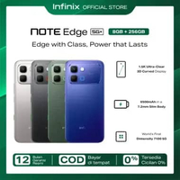 Infinix Note Edge 5G+ 8/256GB - Up to 16GB Extended RAM - Dimensity 7100 5G - 6.78” 3D Curved Amoled