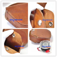 Men' Genuine Leather Case Bag Box For Klipsch X5 X7 X10 X11 S2 S3 S3M S4i S4 S4A R6 R6i R6M E1 X7i X10i X11i In Ear Headphone