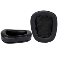 Replacement Memory Foam &amp; Mesh Fabric Ear Cushion Pads Earmuffs Cover for Logitech G633 G933 Headphone Only (PU)