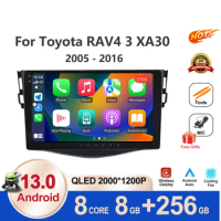 Android 13 For Toyota RAV4 3 XA30 2005 - 2016 Car Radio Multimedia Automotiva Video Player Navigation No 2din 2 din Navi dvd