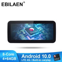 EBILAEN Car Multimedia Player for Mercedes Benz C Class W205 2014-2018 Android 10.0 Autoradio Navigation 10.25' IPS Screen GPS