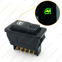 12V-24V Universal Car Electric Window Switch Electric Window Glass Lifter Single Switch with Light