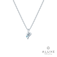 ALUXE 亞立詩 藍鑽 18K金 鑽石項鍊 藍色戀人 戀人系列 NN0866