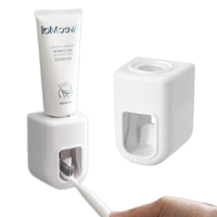 【簡約壁掛】北歐風自動擠牙膏器(無痕 可拆洗 防水 浴室 置物 收納 牙膏架)