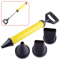 LETAOSK Stainless Steel Caulking Grout Gun Mortar Scoop Cement Applicator Sprayer with 4 Nozzles for Normal grout, Epoxy grout