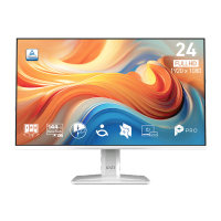 MSI Pro MP243W E14 24" FHD 144Hz 帶揚聲器顯示器(白色)(MO-MP243W4+CE-ACPC+LB-MON)  24吋 1920 x 1080 一般(辦公/娛樂/繪圖