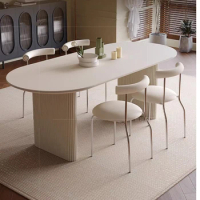 Round Console Dining Table Oval Kitchen Marble Nordic Dining Table Modern Makeup Tuinmeubelen Sets Livingroom Furniture Sets