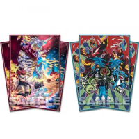 60pcs/set Digimon Adventure Card Sleeve Jesmon Imperialdramon DTCG PTCG Game Collection Card Protective Cover Gift 67x92mm