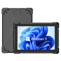10 inch Windows 11 Rugged Tablet 8G RAM 128G ROM SIM RJ45 RS232 USB 10000 mAh IP67 Waterproof Industrial Tablet