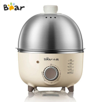 BEAR  Household Electric Egg Steamer Boiler Automatic Multi Cooker Egg Custard Steaming Cooker With Timer