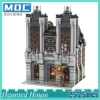 City Streetview Modular Church The Haunted House Ghost Castle Idea Model Building Blocks DIY Bricks Christmas toys Gift