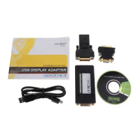 Hot USB 2.0 To VGA/DVI/HDMI-compatible Video Graphics Display Adapter Multiple Monitors Graphics Cards For Window 10/8.1/8/7
