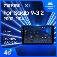 TEYES X1 For Saab 9-3 2 2007 - 2014 Car Radio Multimedia Video Player Navigation GPS Android 10 No 2din 2 din dvd