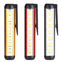 Cross-border Amazon New Pen Lamp LED Flashlight Magnet Multi-light Source Type-C Rechargeable Flashlight Wholesale