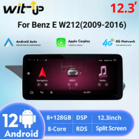 Wit-Up For Benz E W212 A212 S212 2009-2017 12.3" Touchscreen Android 12 Radio Aftermaket GPS Navi CarPlay Autoradio Car Stereo