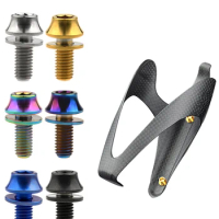 Catdogbear Titanium Bolt M5x12mm With Washer for Fixing Bike Water Bottle Cage Screw Cycling Water Bottle Cage Holder Bolt