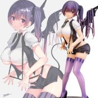 25CM Small Devil 1/6 Sexy Girl Alphamax Skytube Anime Action Figures PVC Hentai Collection Doll Model Toys Gifts Figurine