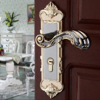Antique Lever Lock Privacy Door Entry Mortise Handle Lockset With Keys European Locks Black