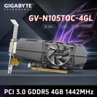 GIGABYTE GeForce GTX 1050Ti OC Low Profile 4G Video Card GTX 1050Ti GTX1050 NVIDIA 14nm GDDR5 4GB PCI Express 3.0 16X 128bit