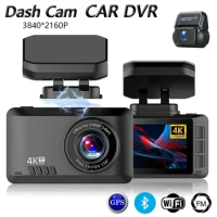 4K WIFI GPS Dash Cam Front And Rear dual Lens Wireless Dash Camera For Cars loop Recording Parking Monitor car accessories
