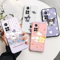 Cute Pink Sanrio Case For Xiaomi Mi 10T Mi10T Pro 5G Back Cover Anime Kuromi Rabbit Soft Bumper TPU Funda Coque For Xiaomi 10T